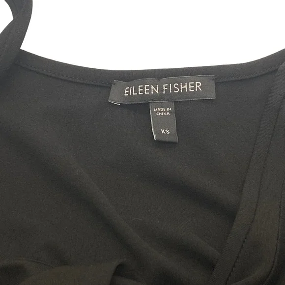 Eileen Fisher Classic Black Sleeveless Maxi Dress - Picture 6 of 9